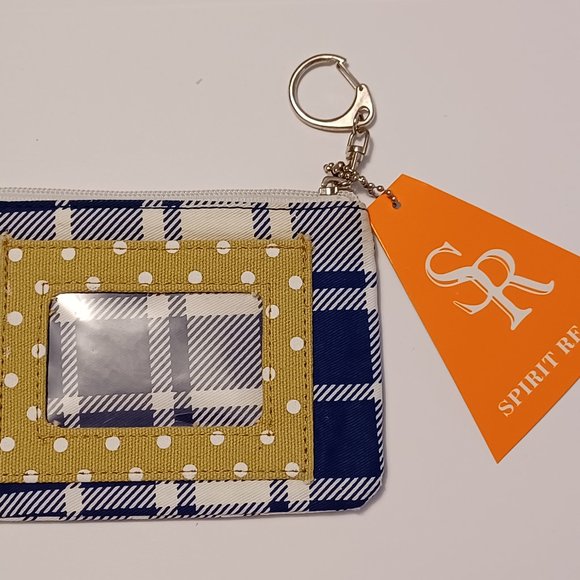 NWT Georgia Tech ID Holder Card Holder Coin Purse Key Ring - Picture 8 of 12